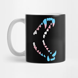 Pride Wolf Teeth: Trans Flag Mug